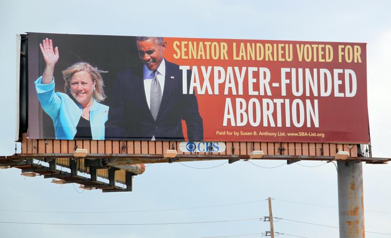 WSO billboard to defeat Mary Landrieu