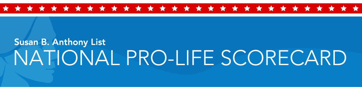 SBA List National Pro-Life Scorecard
