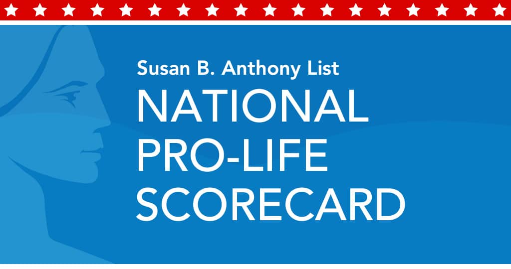 SBA List National Pro-Life Scorecard
